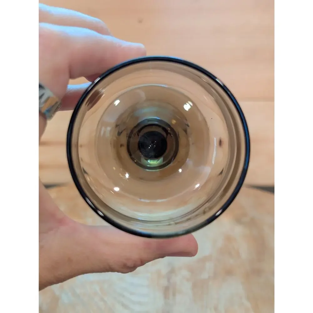 Vintage Pfaltzgraff Village Goblet Replacement Glass - Brown - 6